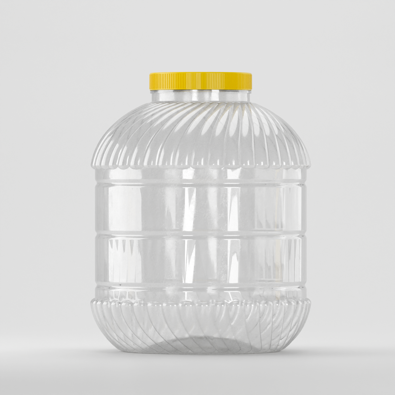 Borcan PET 10 L transparent  cu capac