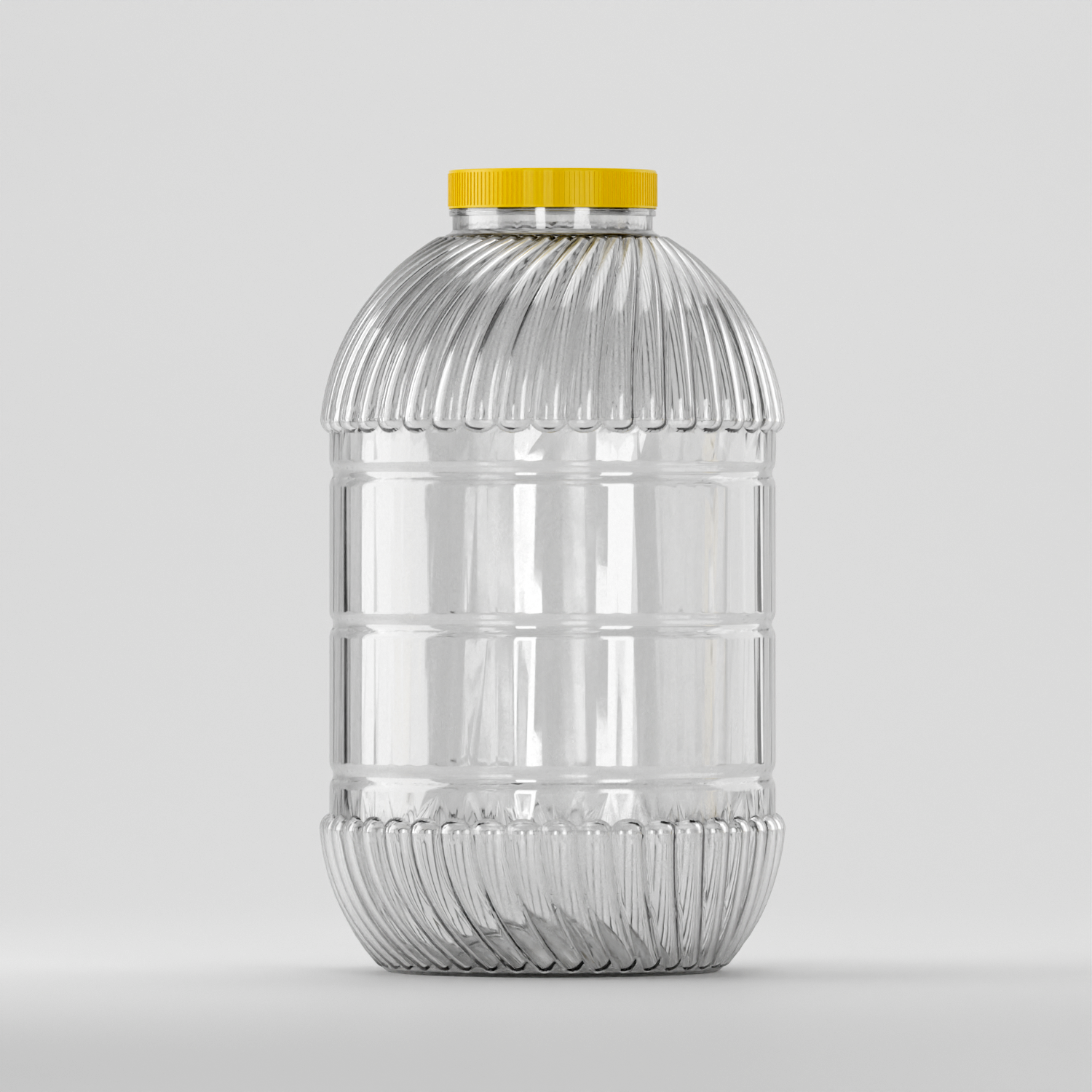 Borcan PET 15 L transparent cu capac