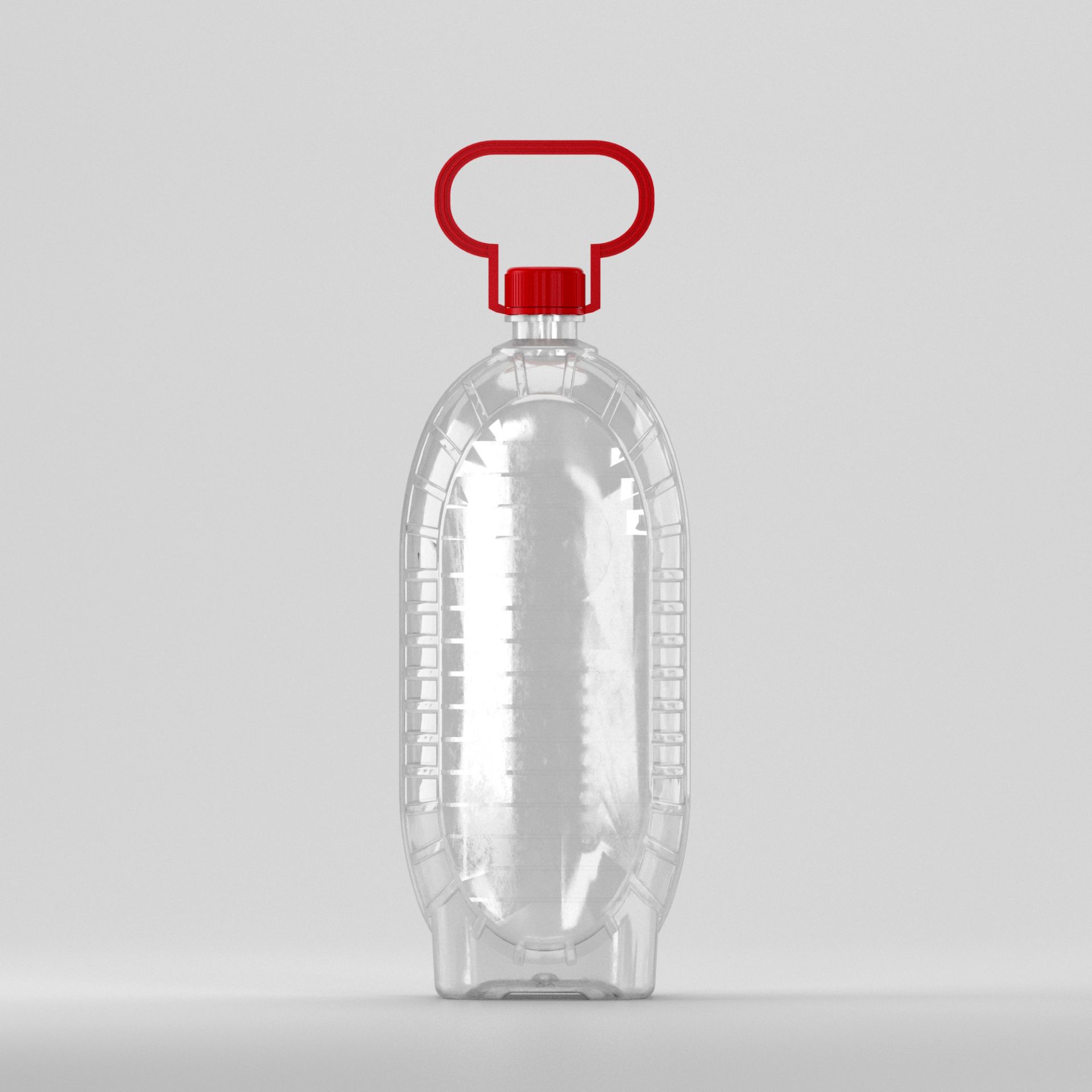 Flacon Pet 2 L Butelca,Transparent-cu capac si maner