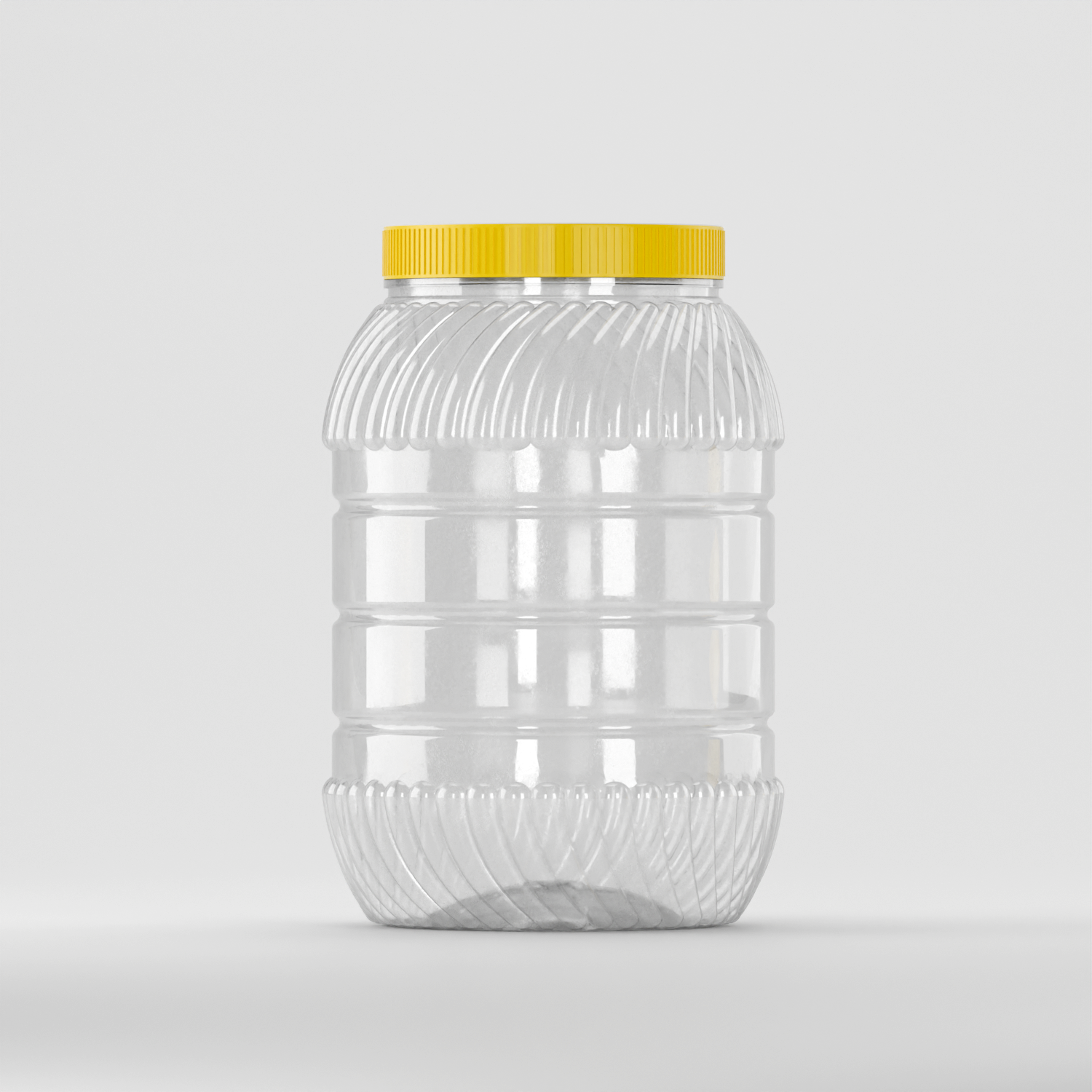 Borcan PET 3 L transparent cu capac