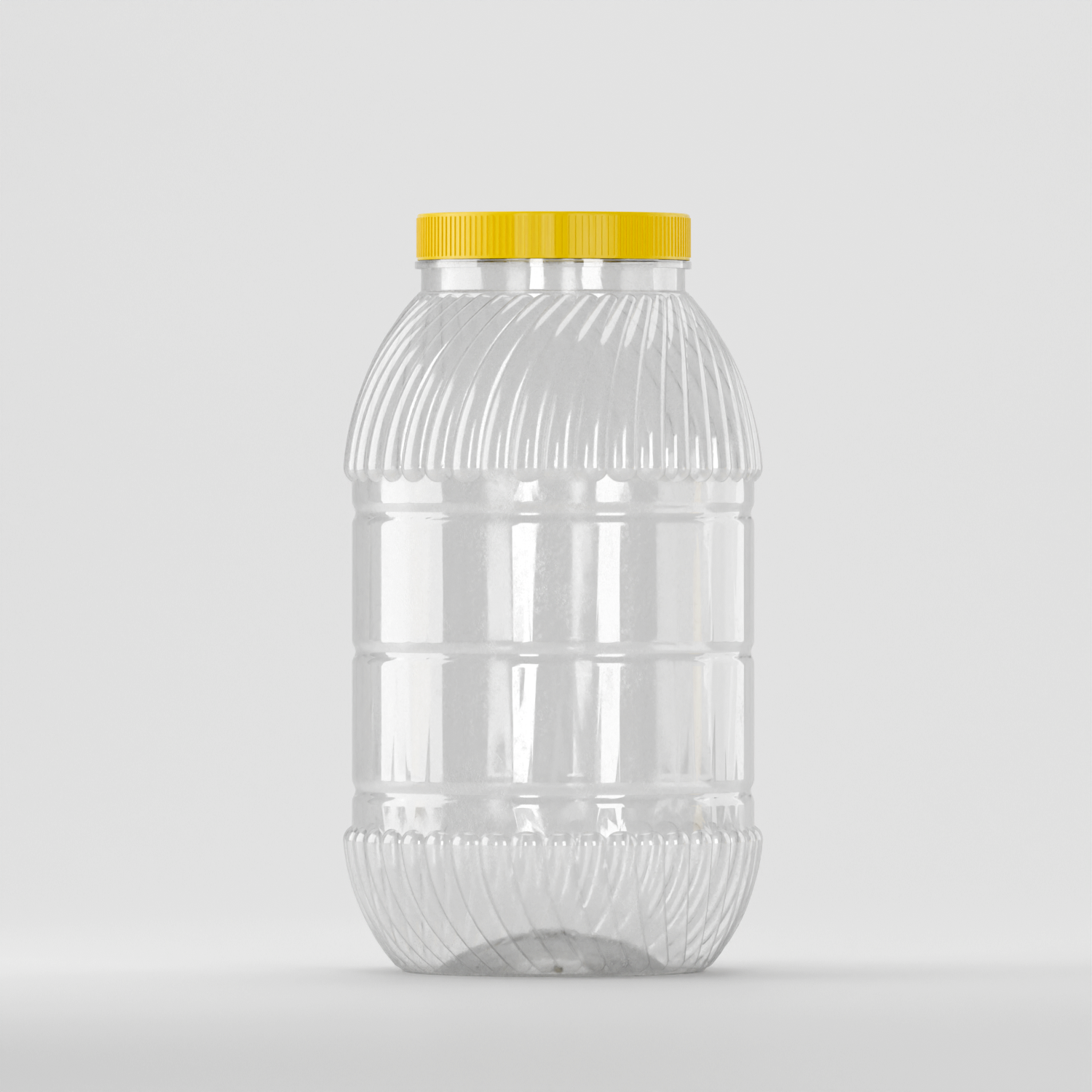 Borcan PET 5 L transparent cu capac 