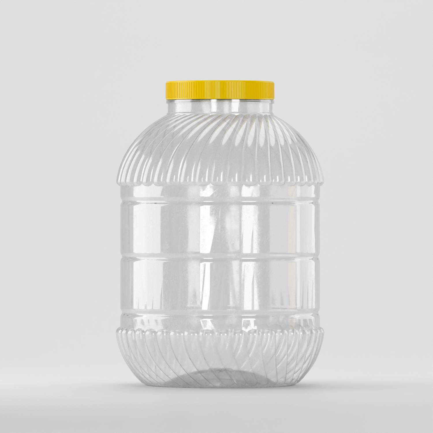 Borcan PET 8 L transparent cu capac
