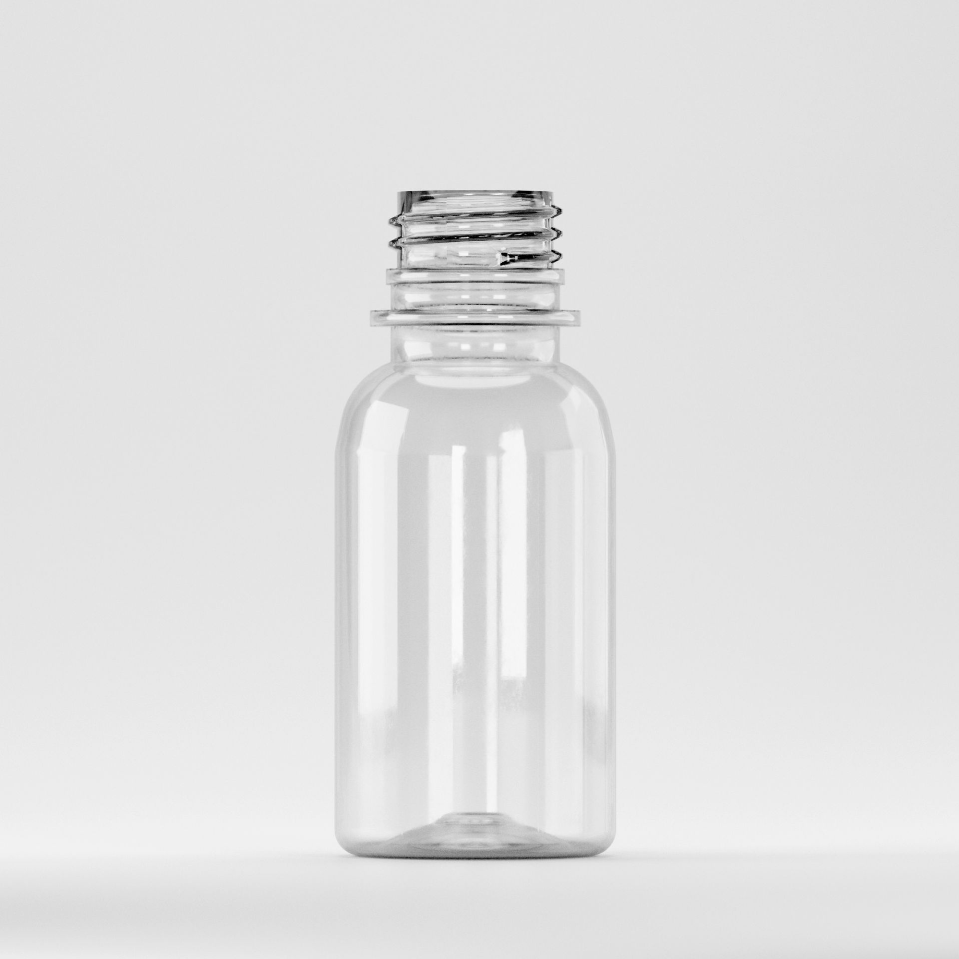 Flacon Pet 50ml, Transparent - Filet 28mm – PCO 1810 (Fără Capac)